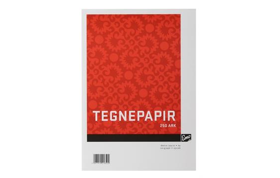 204110  204110 Tegnepapir EMO A4 120g (250) 